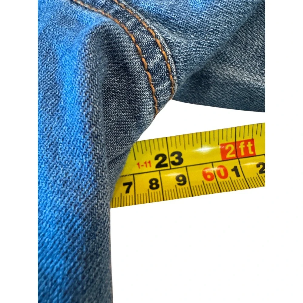 Knox Rose XXL Blue Denim‎ Utility Zip Front Jacket Elastic Waist NWT